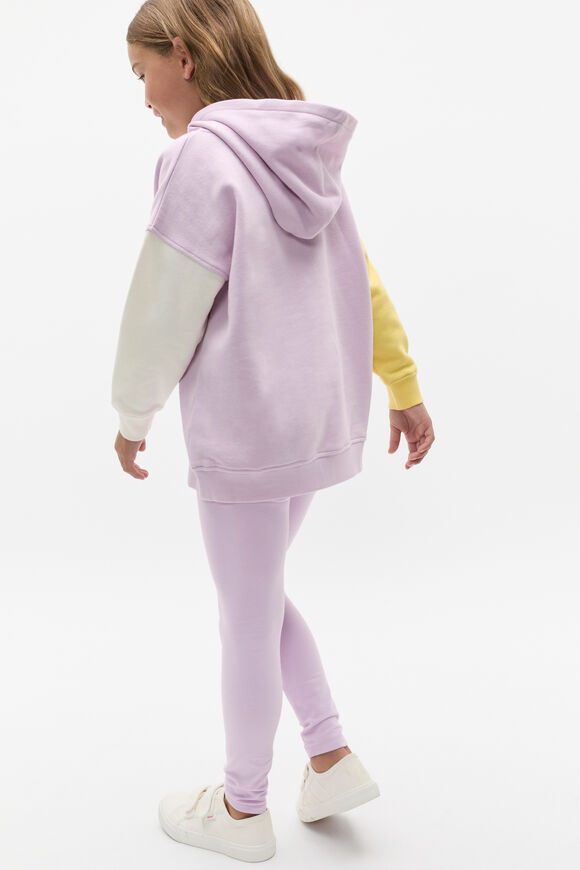Colour Block Logo Hoodie  Soft Lilac  hi-res