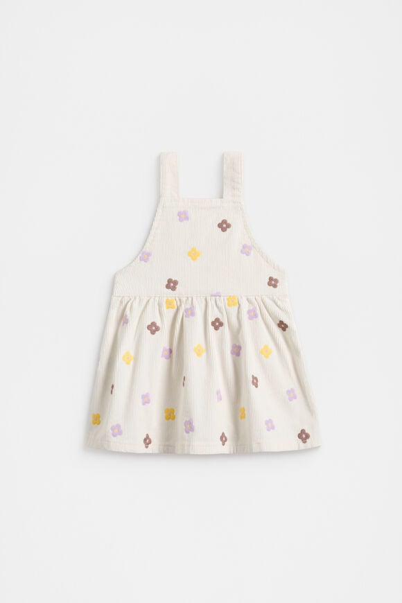 Embroidered Cord Pinafore  Classic Cream  hi-res