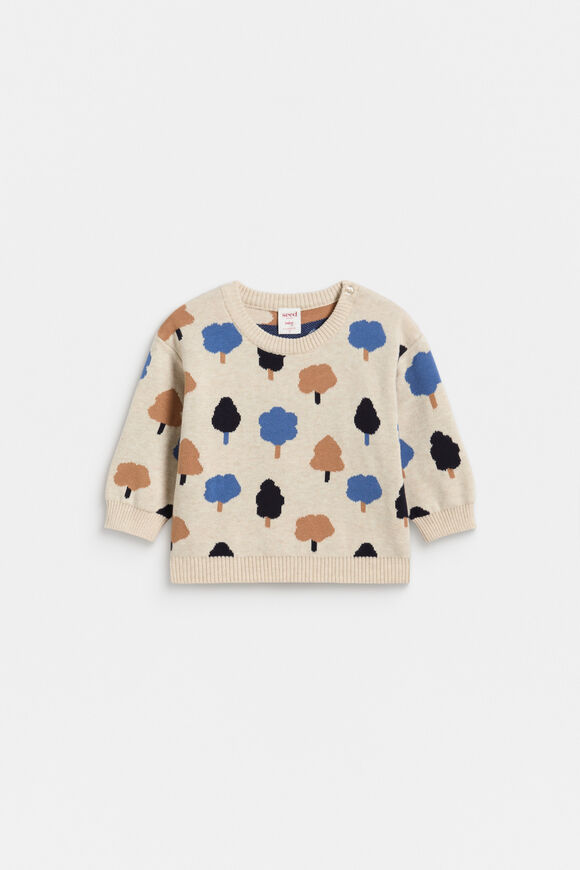 Trees Knit Sweater  Oat Marle  hi-res