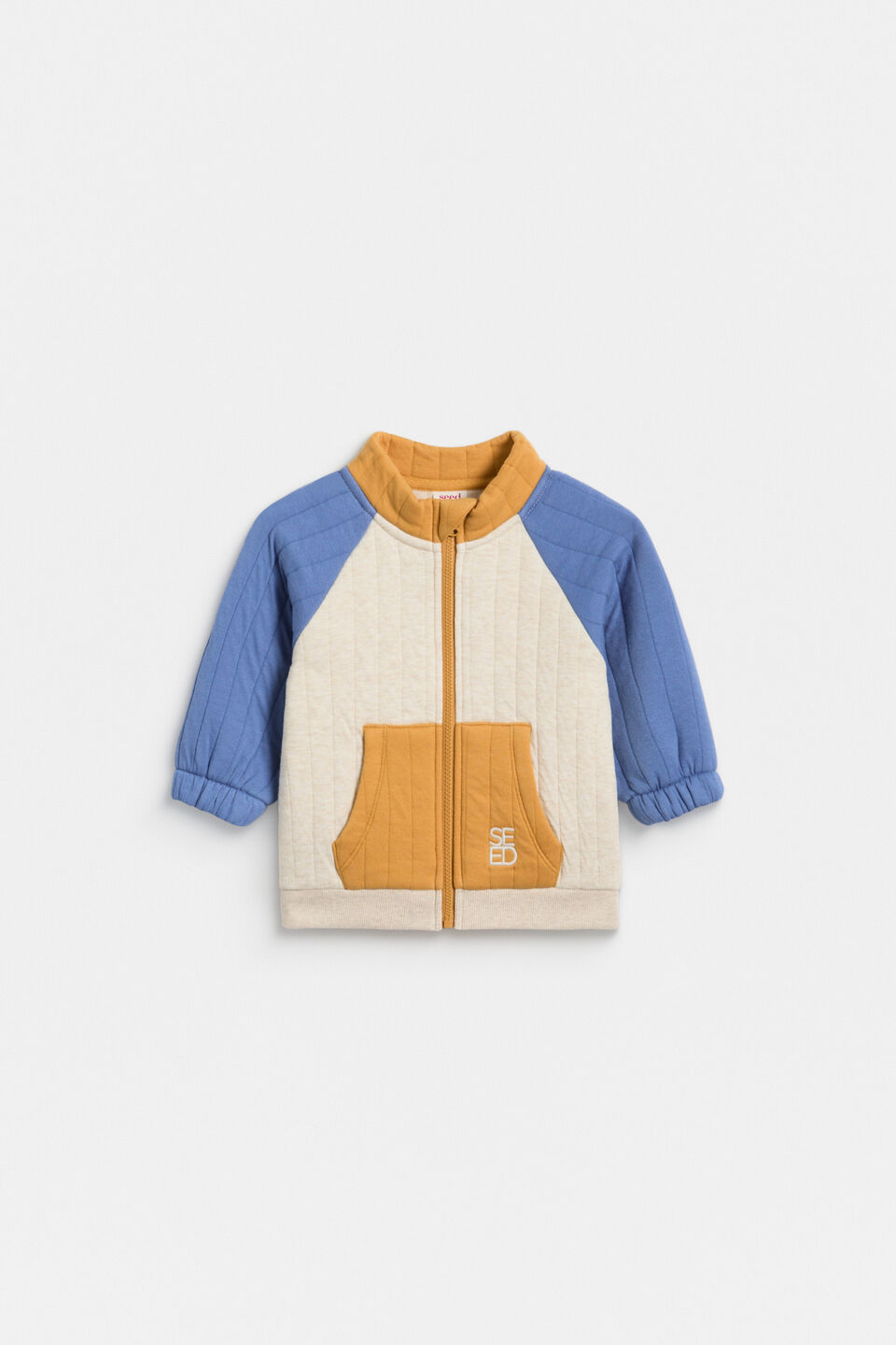 Double Quilted Sweat  Moody Blue