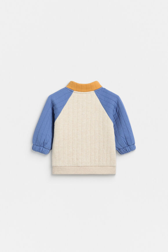 Double Quilted Sweat  Moody Blue  hi-res