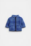 Check Zip Jacket  Moody Blue  hi-res