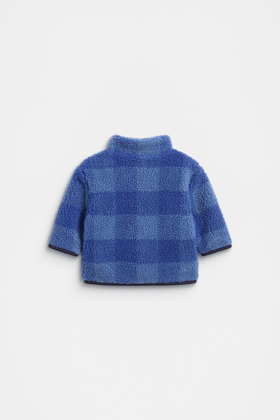 Check Zip Jacket  Moody Blue