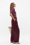 Tailored Pleat Pant  Plum Red  hi-res