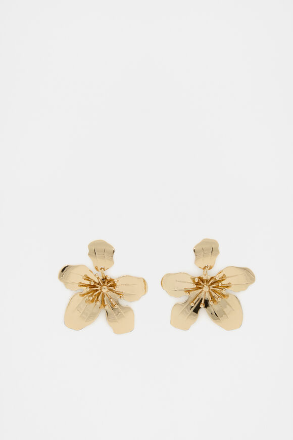 Wildflower Earring  Gold  hi-res