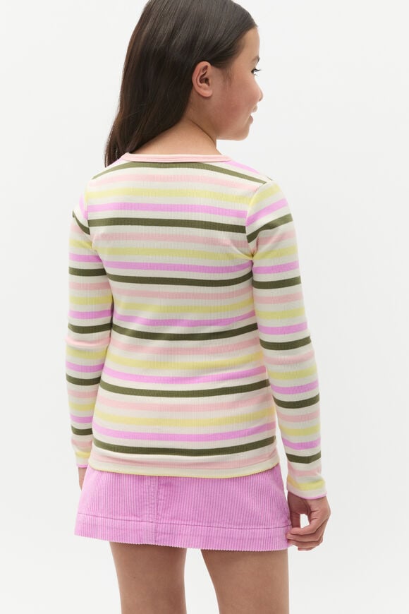 Stripe Rib Tee  Multi  hi-res