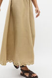 Scallop Broderie Midi Skirt  Cashew  hi-res