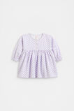 Button Denim Dress  Lavender  hi-res