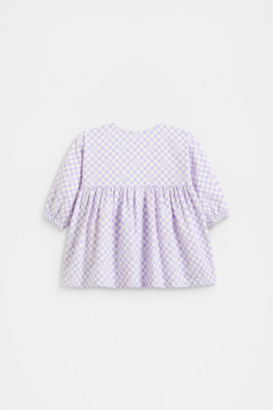Button Denim Dress  Lavender