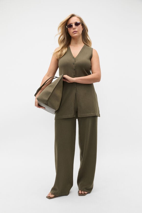 Summer Knit Pant  Olive Leaf  hi-res