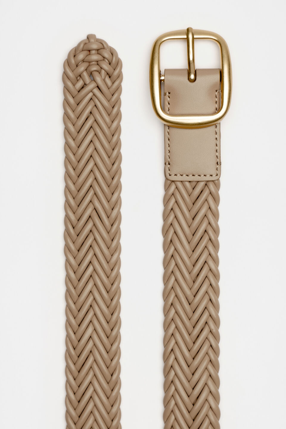 Nova Woven Leather Belt  Rye