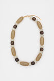 Resin Beaded Necklace  Iced Latte  hi-res