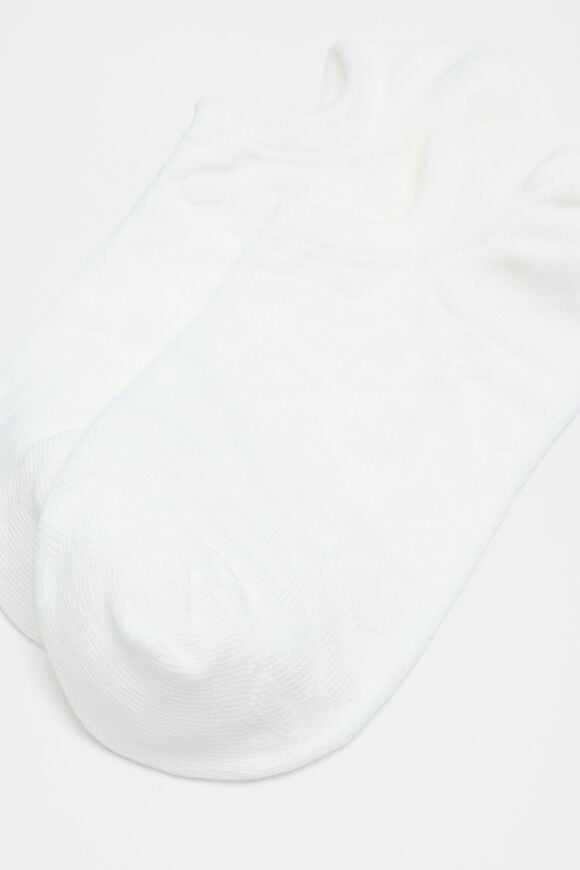 Ocelot Mesh Texture Sock  Cream  hi-res
