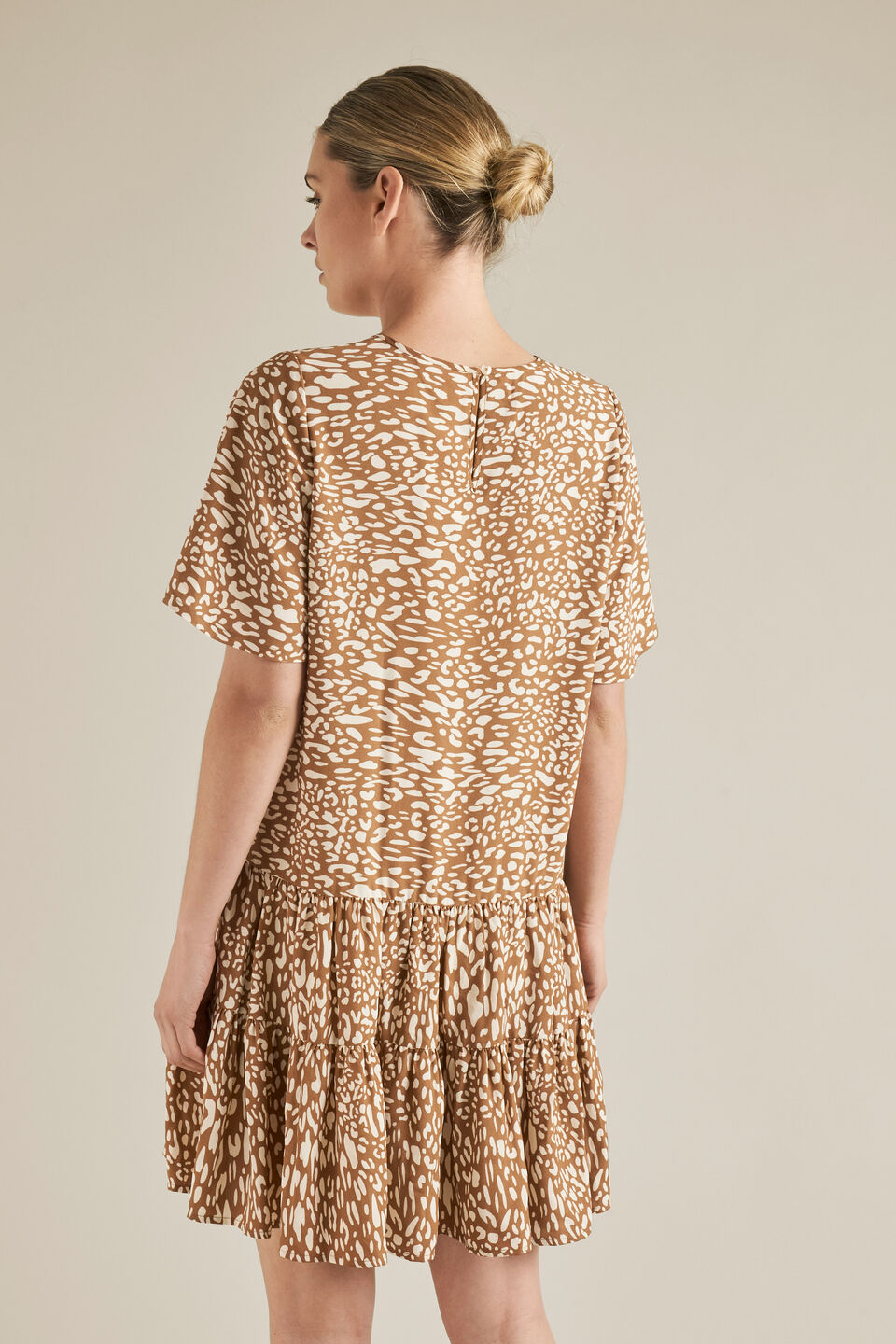 Drop-Waist Animal Dress  
