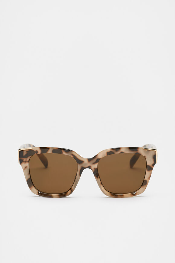 Caitlin Rectangle Sunglasses  Milky Tort  hi-res