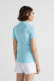 Collared Zip Thru Top  Shimmer Blue  hi-res
