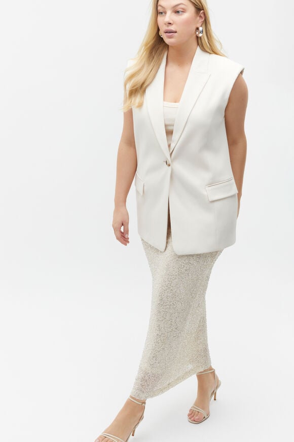 Sequin Mesh Skirt  Frappe  hi-res