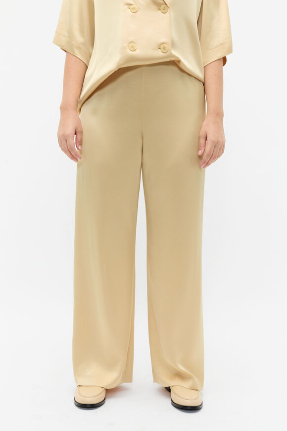 Satin Wide Leg Pant  Marzipan  hi-res