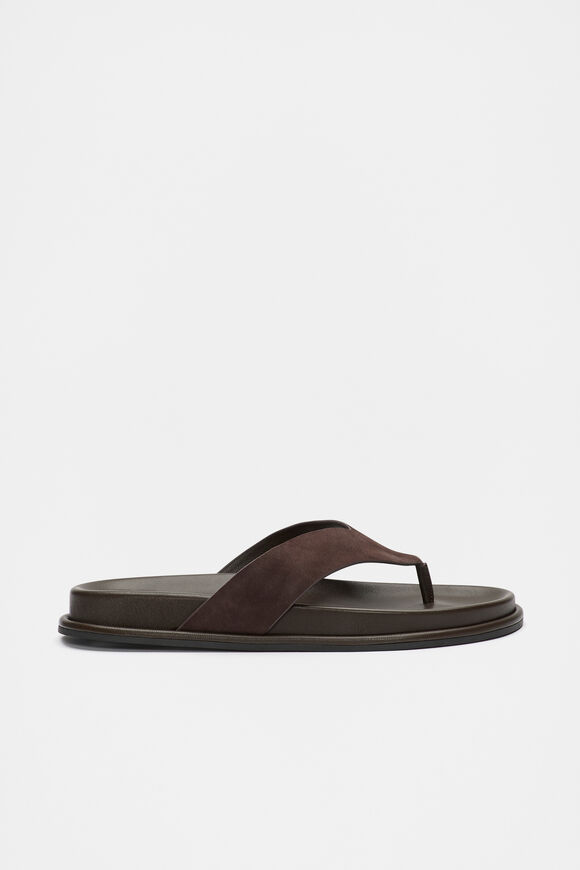 Piper Thong Sandal  Chocolate Suede  hi-res