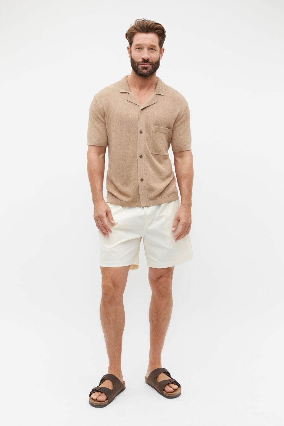 Pull On Short  Chalk