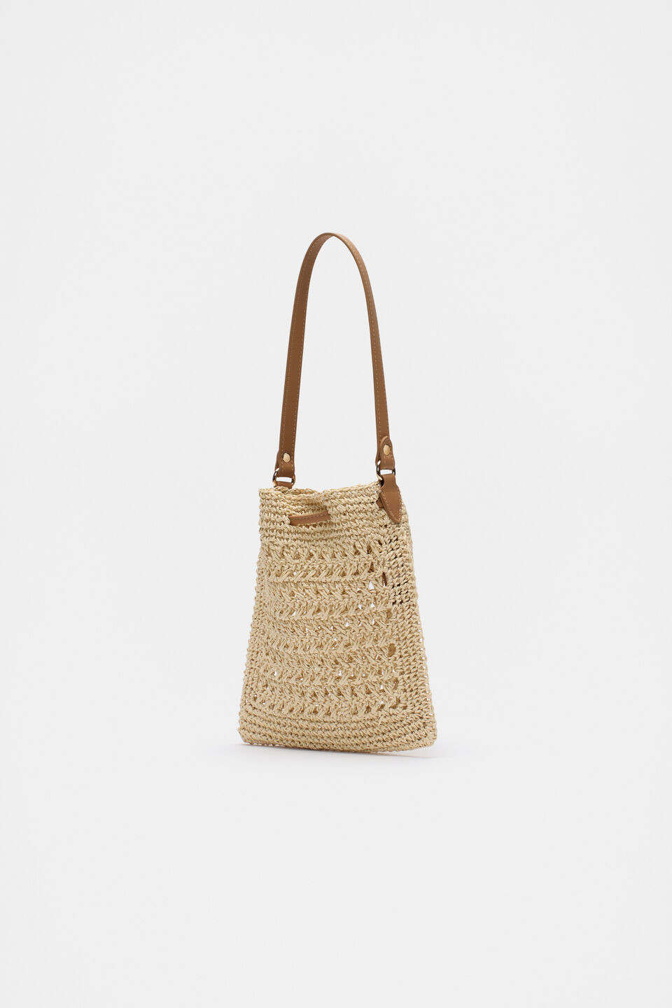 Crochet Shoulder Bag  Natural