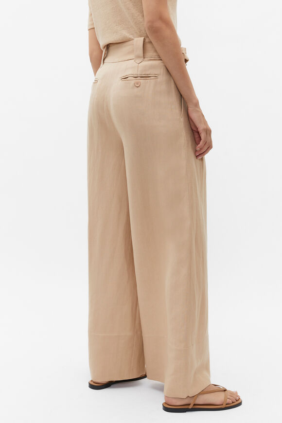 D Ring Pleat Pant  Nougat  hi-res