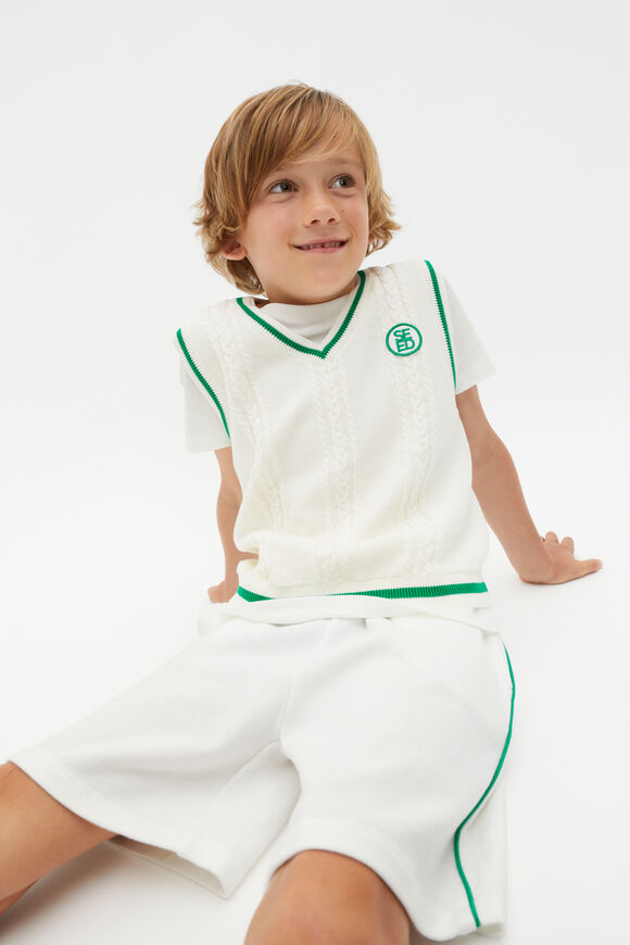 Cable Vest  Canvas  hi-res