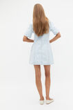 Denim Collar Mini Dress  Stone Blue Wash  hi-res