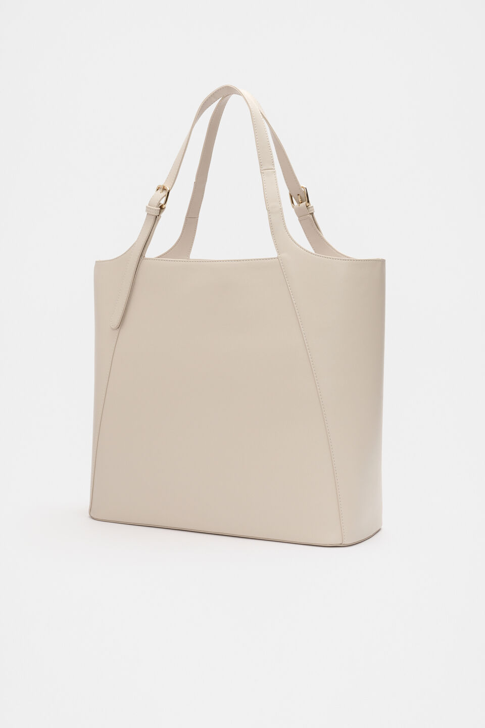 Buckle Detail Tote  Oat