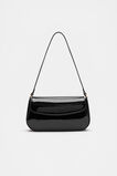 Patent Shoulder Bag  Black  hi-res