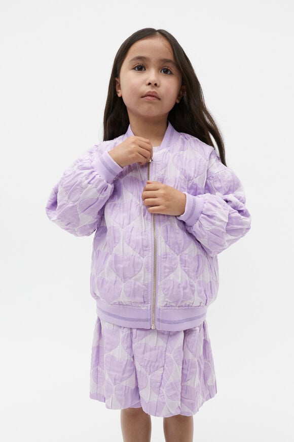 Oversized Heart Bomber  Bright Orchid  hi-res