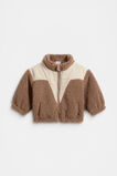 Spliced Zip Jacket  Chocolate Shake  hi-res