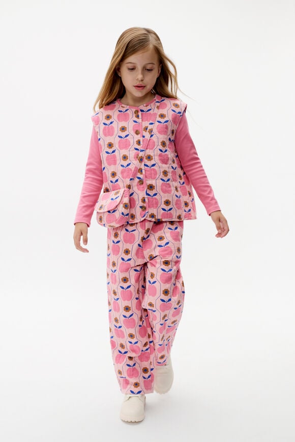 Apple Quilted Vest  Rose Petal  hi-res