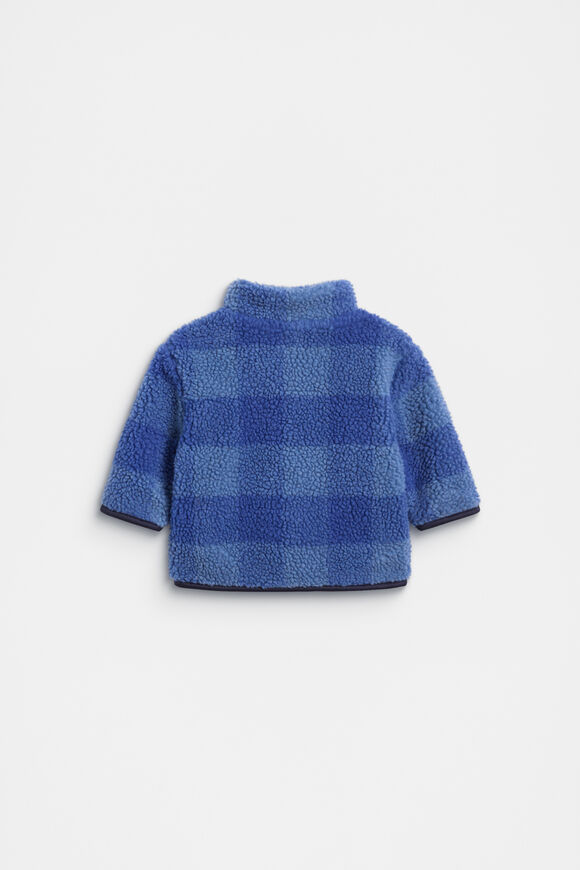 Check Zip Jacket  Moody Blue  hi-res