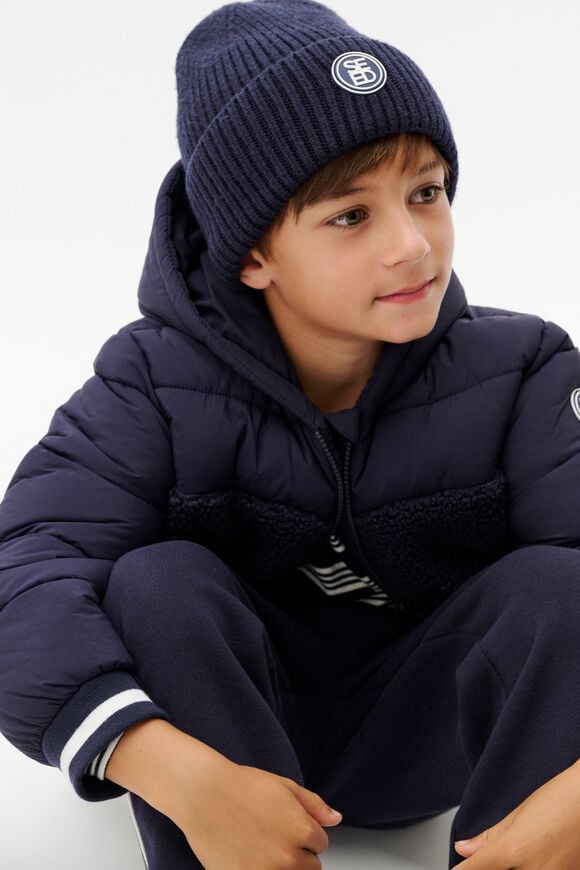 Rib Beanie  Midnight Blue  hi-res