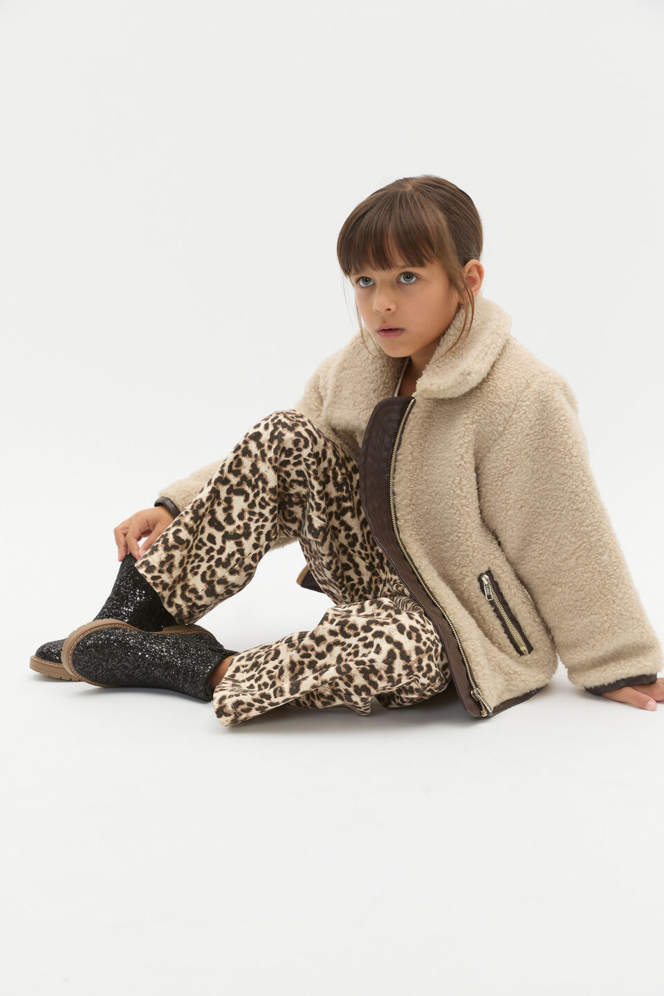 Glitter Chelsea Boot  Black