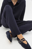 Double Knit Barrel Leg Pant  Twilight Blue  hi-res