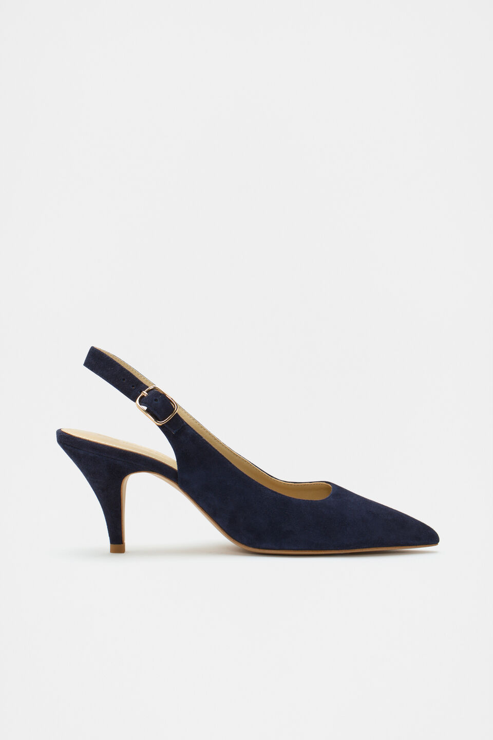 Elora Slingback Pump  Twilight Blue Suede