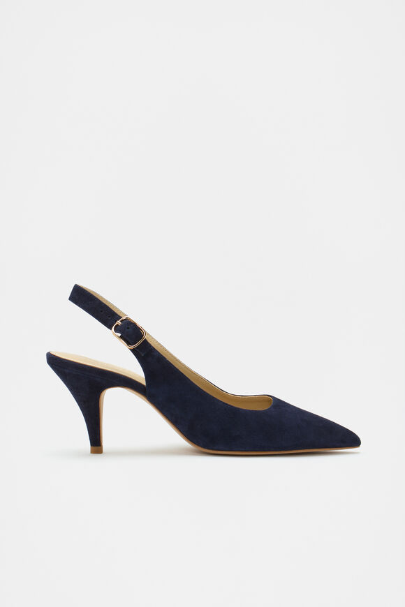 Elora Slingback Pump  Twilight Blue Suede  hi-res