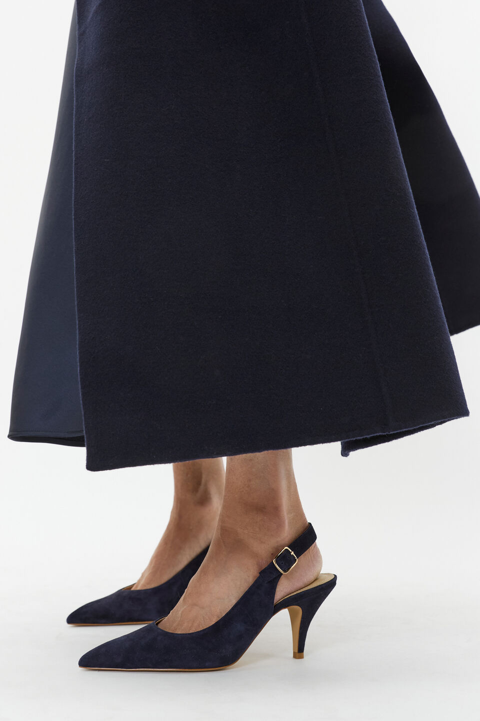 Elora Slingback Pump  Twilight Blue Suede