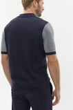 Micro Stripe Knit Polo  Midnight Blue Stripe  hi-res