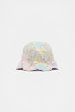 Mini Gingham Floral Hat  Multi  hi-res