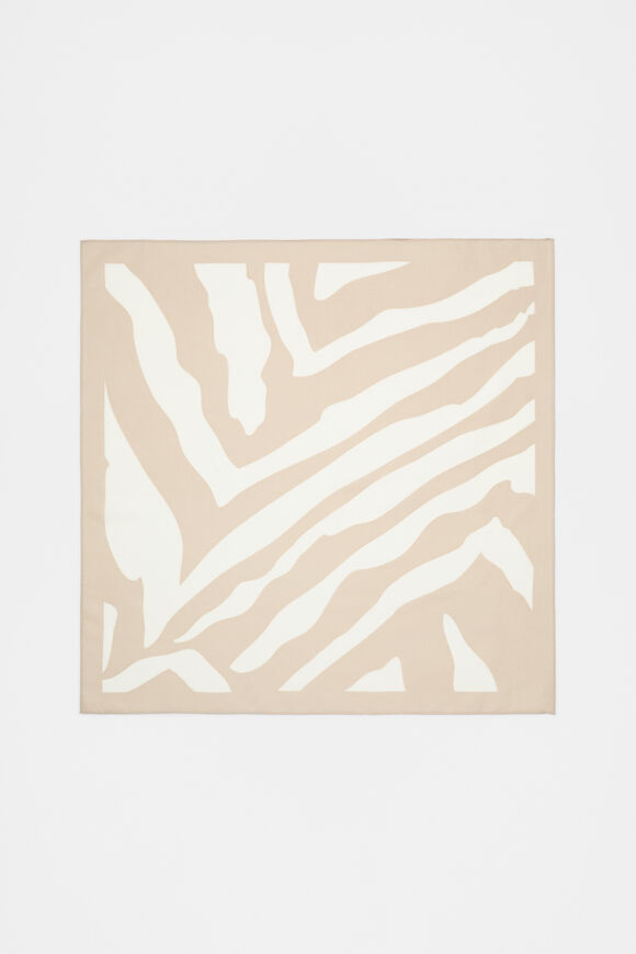 Printed Headscarf  Iced Latte  hi-res