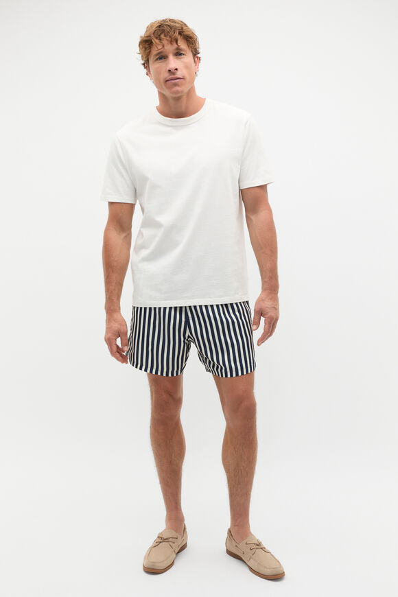 Stripe Swim Short  Midnight Blue  hi-res