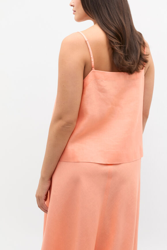 Linen Scoop Cami  Tangerine  hi-res