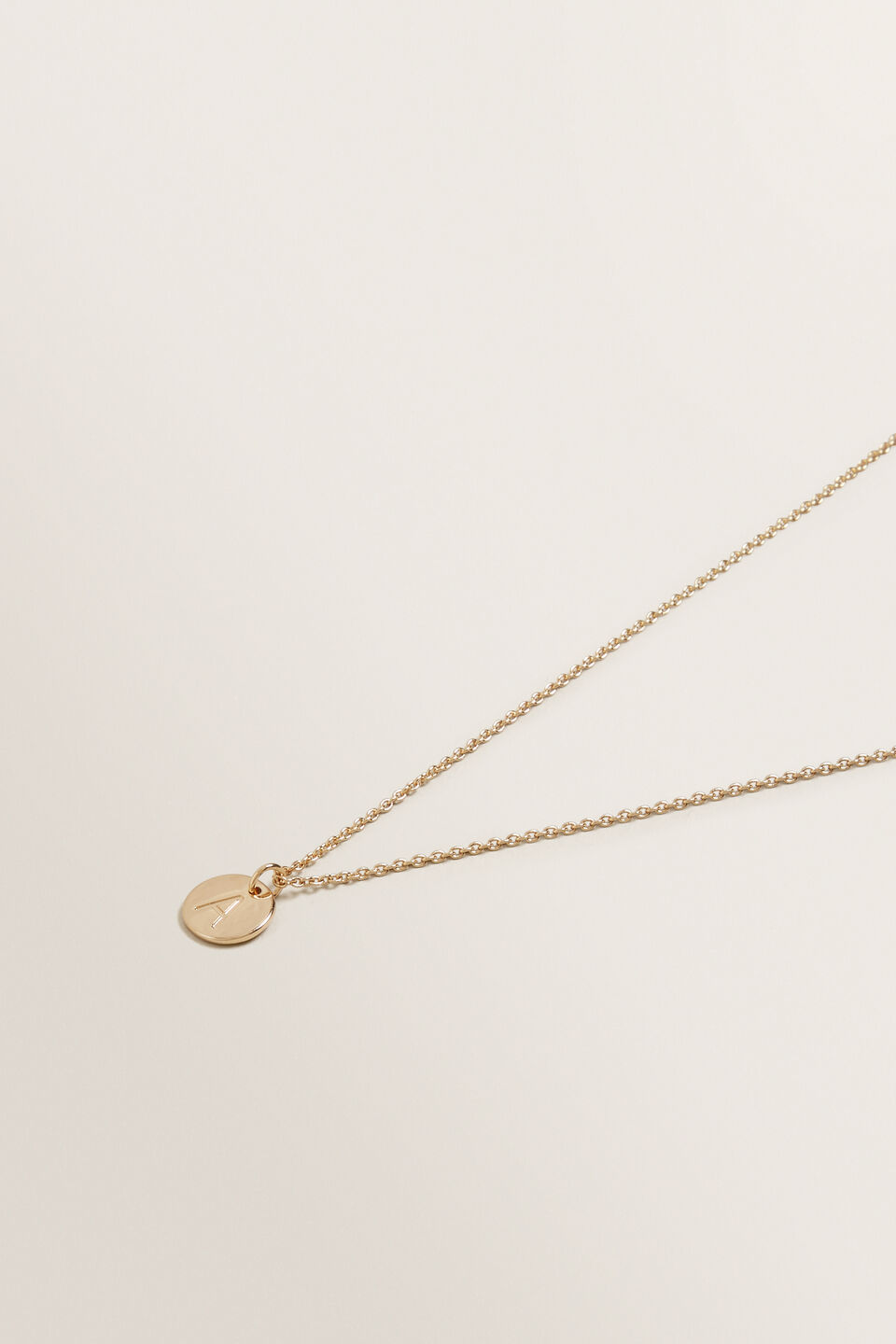 Initial Disc Necklace  