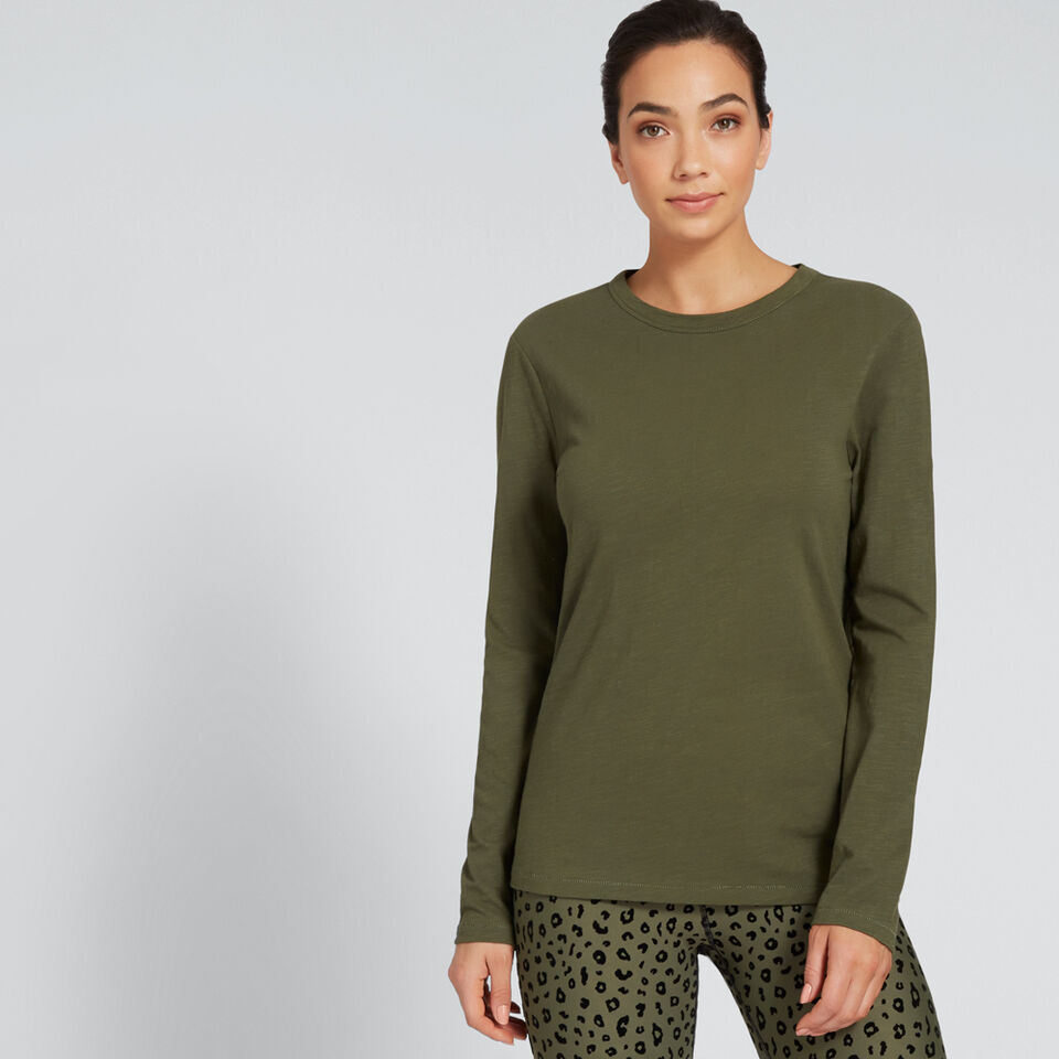 Long Sleeve Slim Basic Tee  
