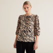 Sketchy Zebra Blouse    hi-res