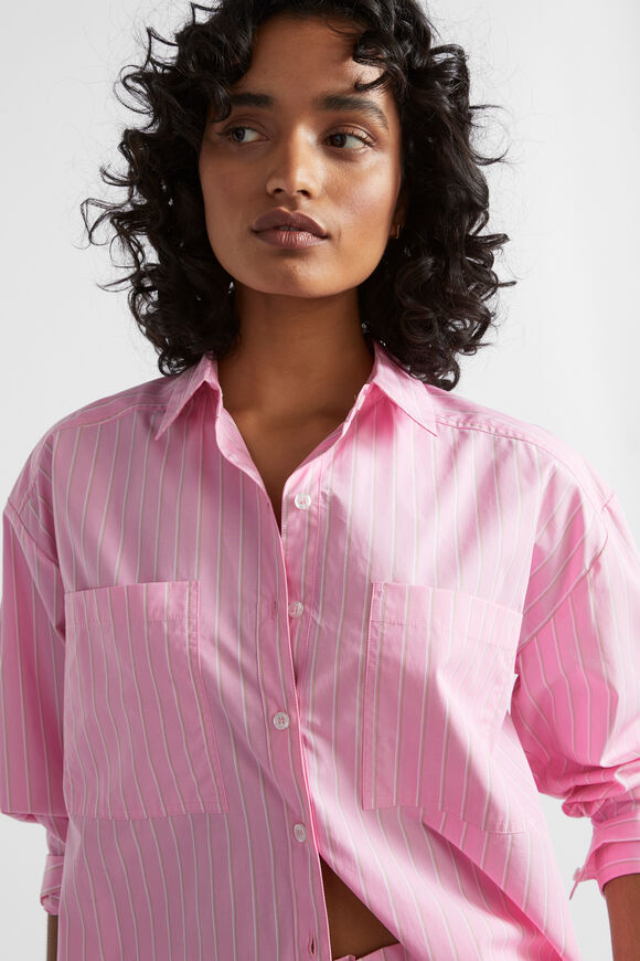 Stripe Pocket Front Shirt  Pink Gin Stripe  hi-res