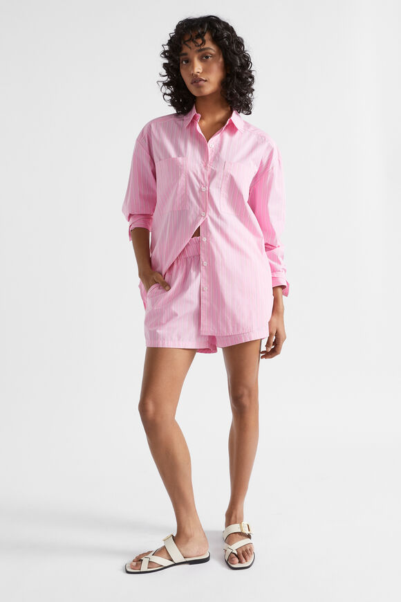 Stripe Pocket Front Shirt  Pink Gin Stripe  hi-res
